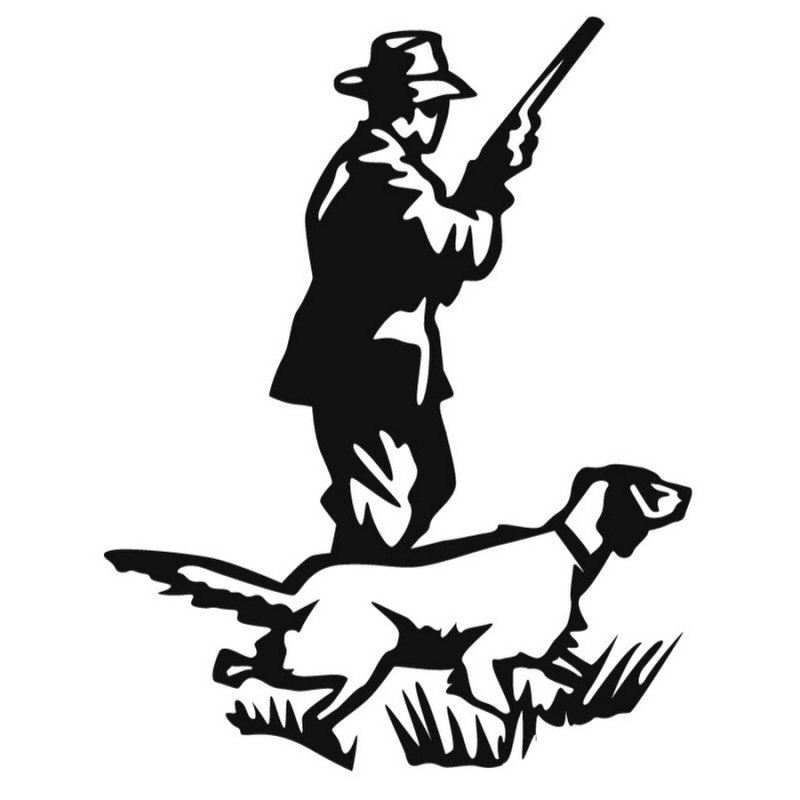 Охотник силуэт