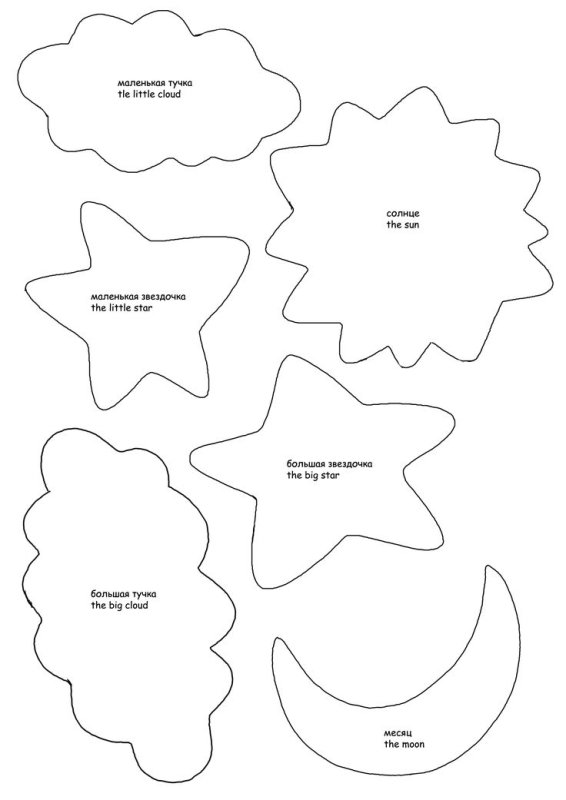 Игрушки для мобилей из фетра выкройки и схемы