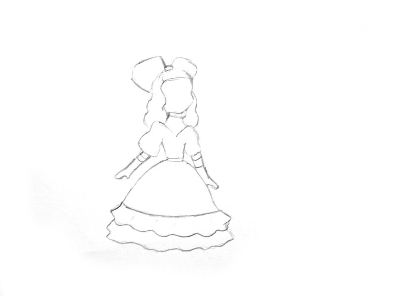 Мальвина рисунок для детей