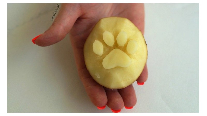 Оттиск из картофеля