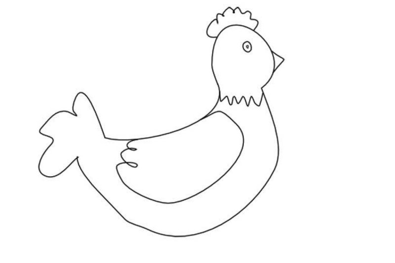 Дымковская уточка раскраска