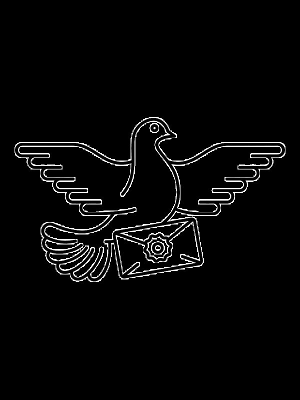Голубь раскраска