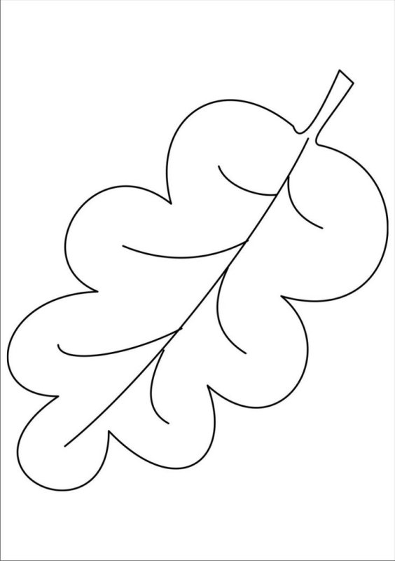 Трафареты листьев для вырезания из бумаги