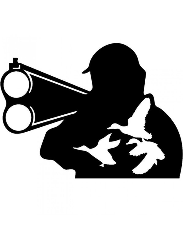 Охотничьи наклейки на авто