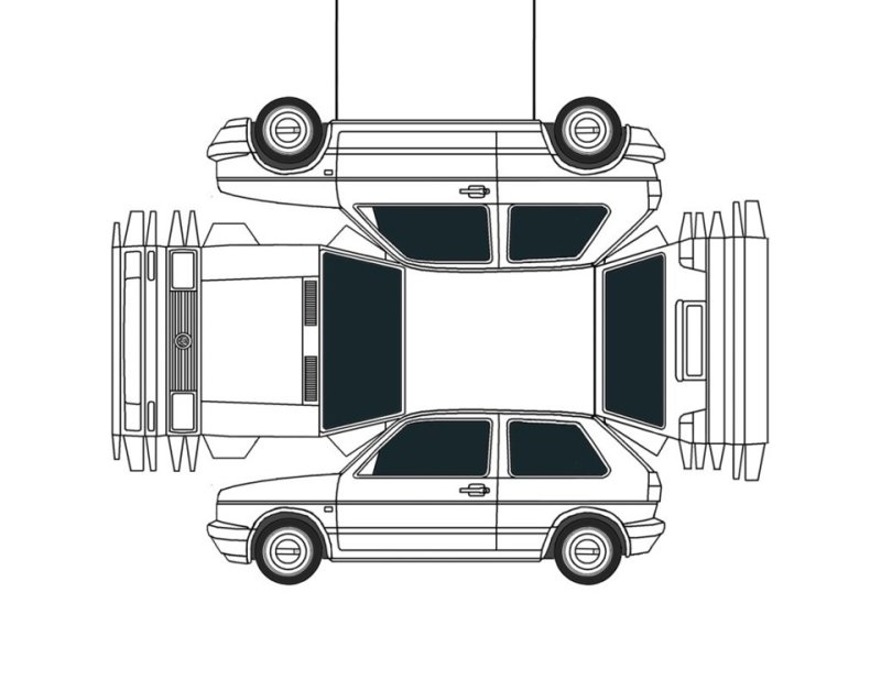 Papercraft VW Golf