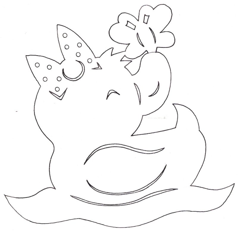 Детские вытынанки на окна