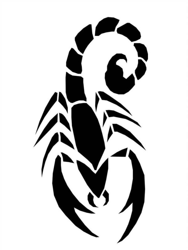 Тату Скорпион трайбл