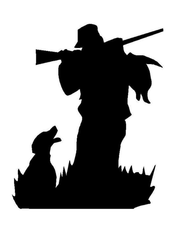 Охотник силуэт