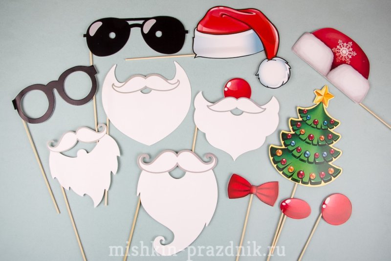 Бутафория на новый год для печати