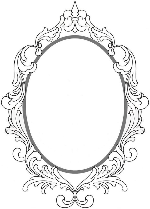 Овальная рамка для портрета