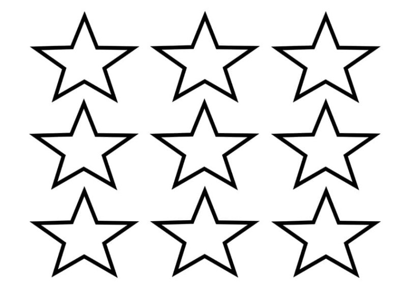 Звездочка раскраска