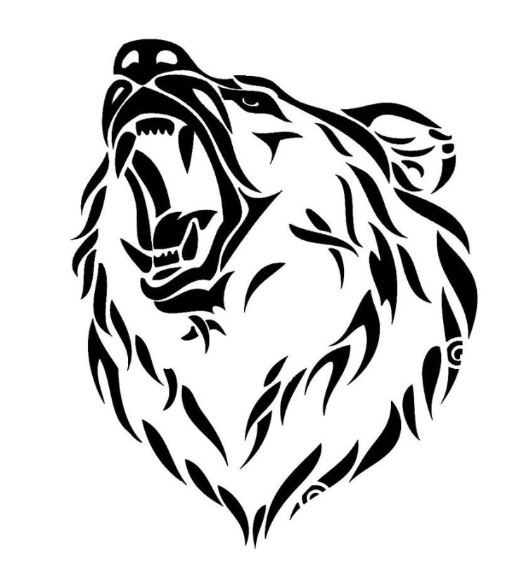 Медведь эскиз