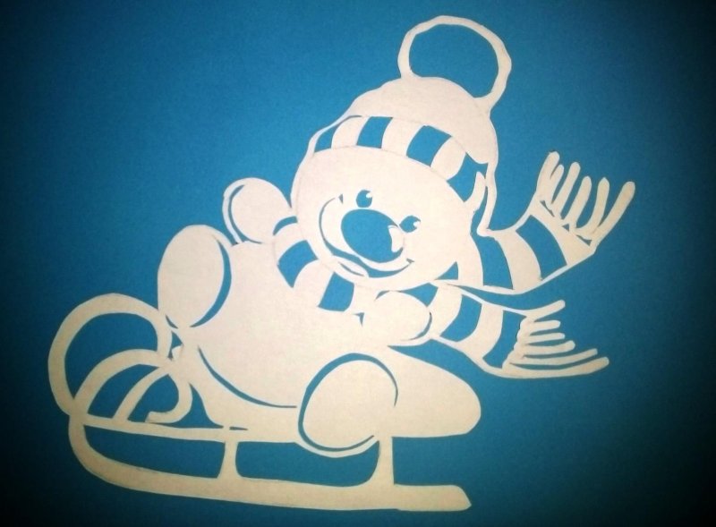 Украшения на окна медведь