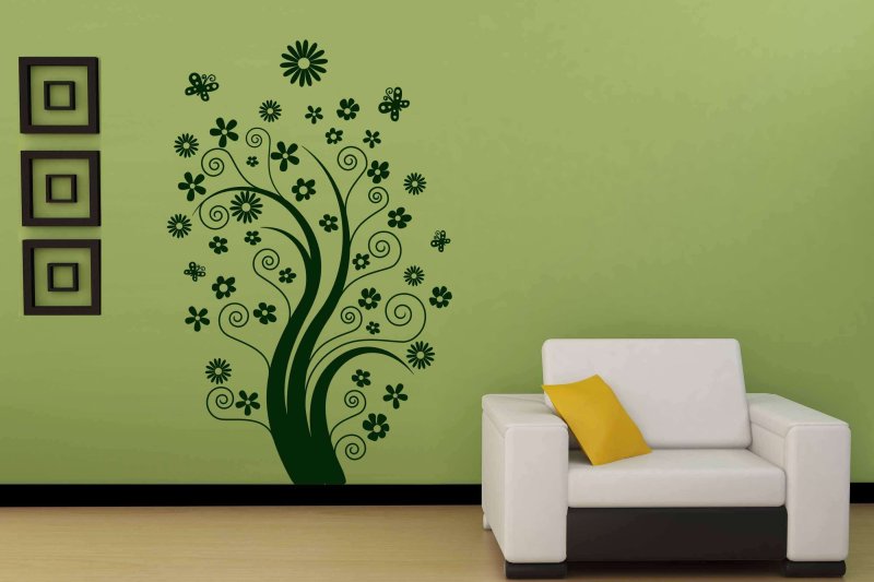 Интерьерная наклейка на стену