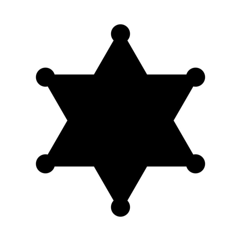 Звезда шерифа вектор