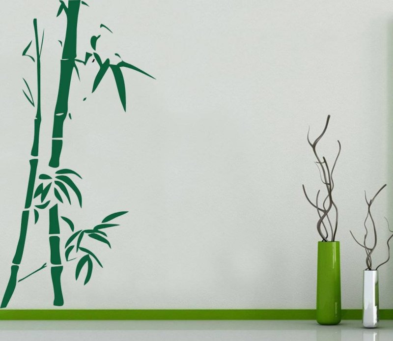 Трафарет бамбук