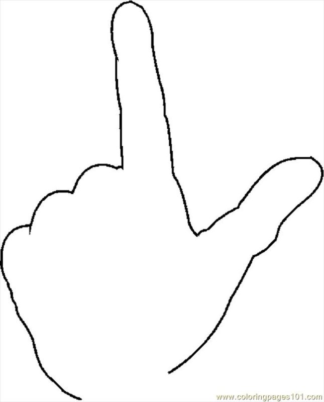 Трафарет ладони