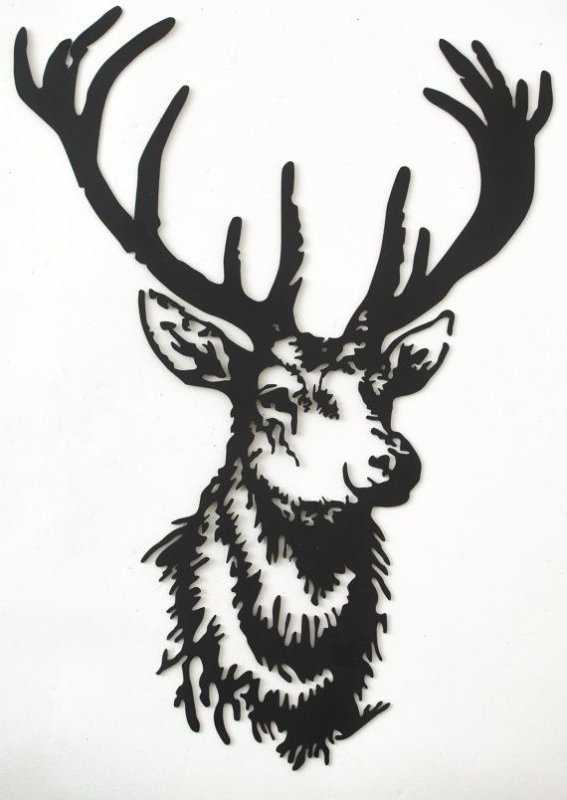 Олень выжигателем
