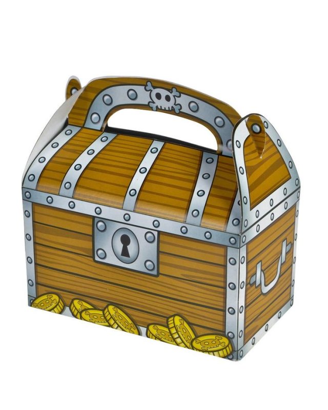 Пиратские сундучки из картона