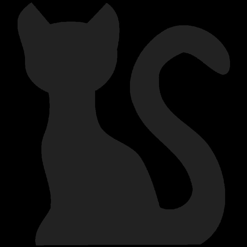 Силуэт котенка