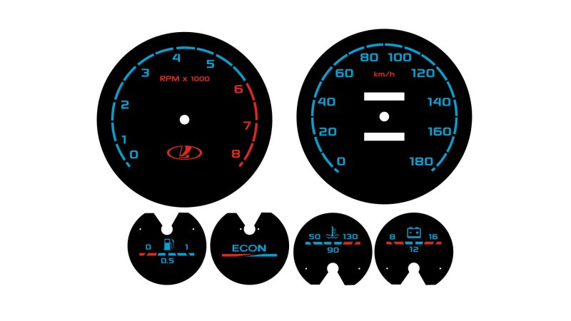 Шкалы приборной панели ВАЗ 2107