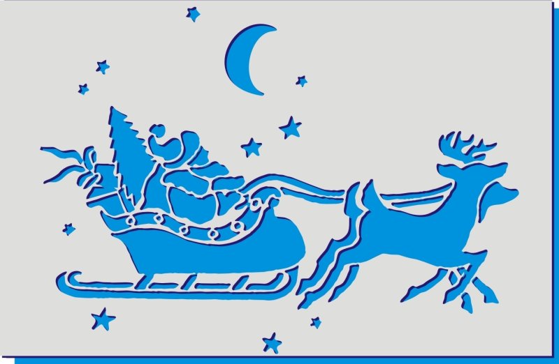 Трафарет "новогодний"