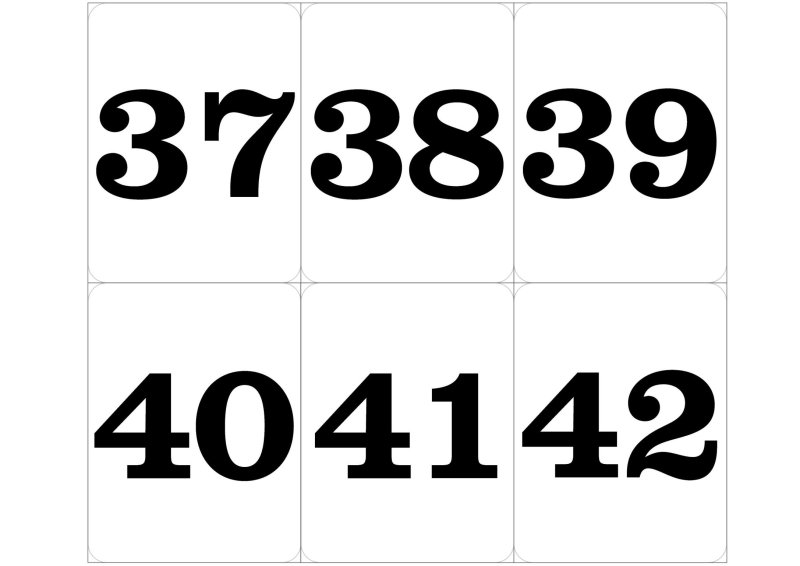 Карточки с цифрами до 30