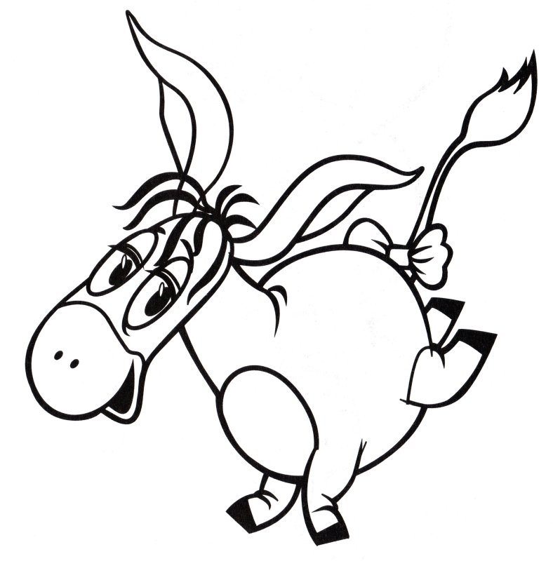 Ослик ИА Дисней раскраска