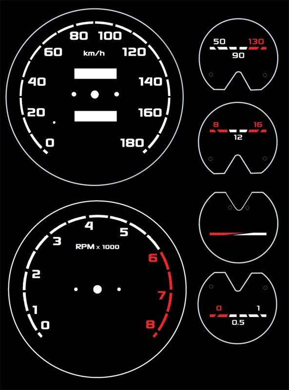Шкалы приборов ВАЗ 2106