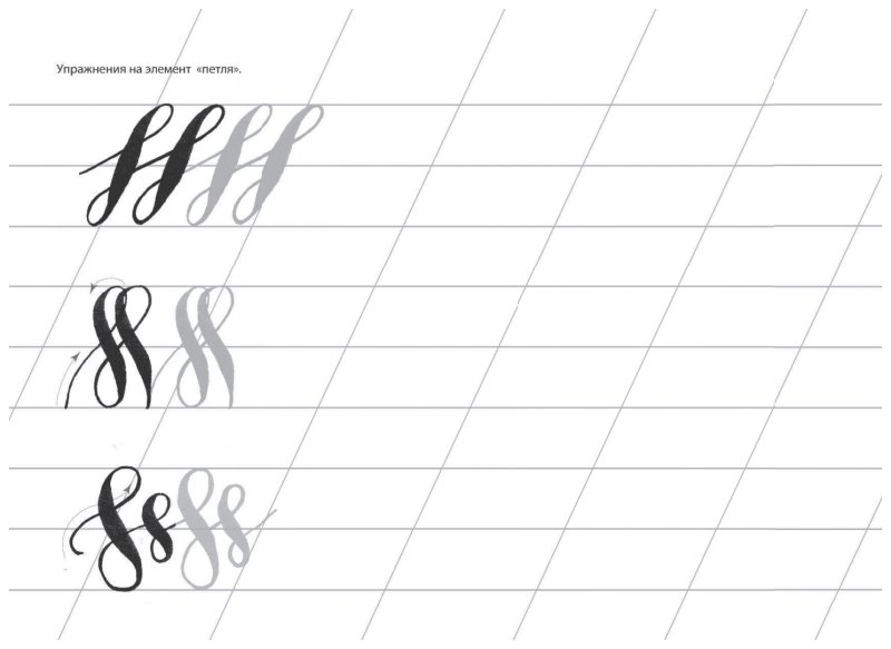 Упражнения по каллиграмме