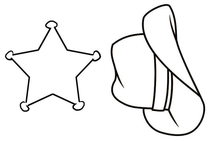 Шляпа трафарет