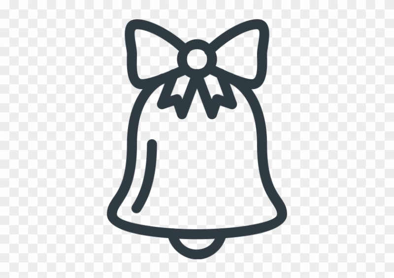 Трафарет колокольчик для торта