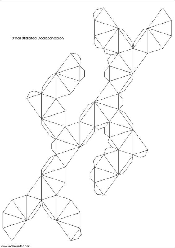 Малый звездочный додекаэдр схема