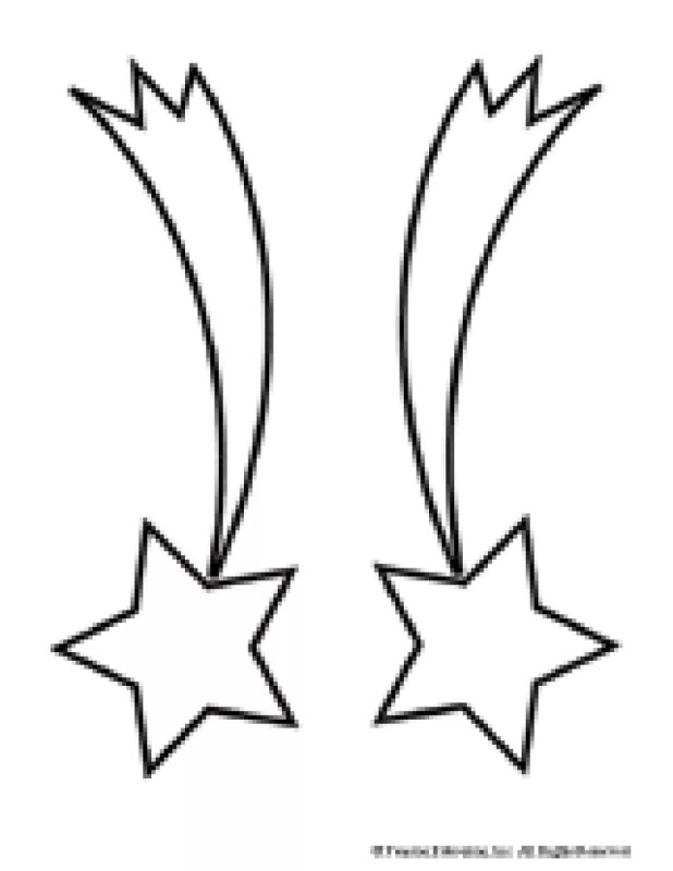 Трафареты для украшения окон звезды