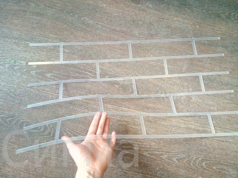 Сетка для имитации кирпичной кладки