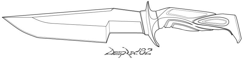 Ножи из СТЕНДОФФ 2 раскраска танто