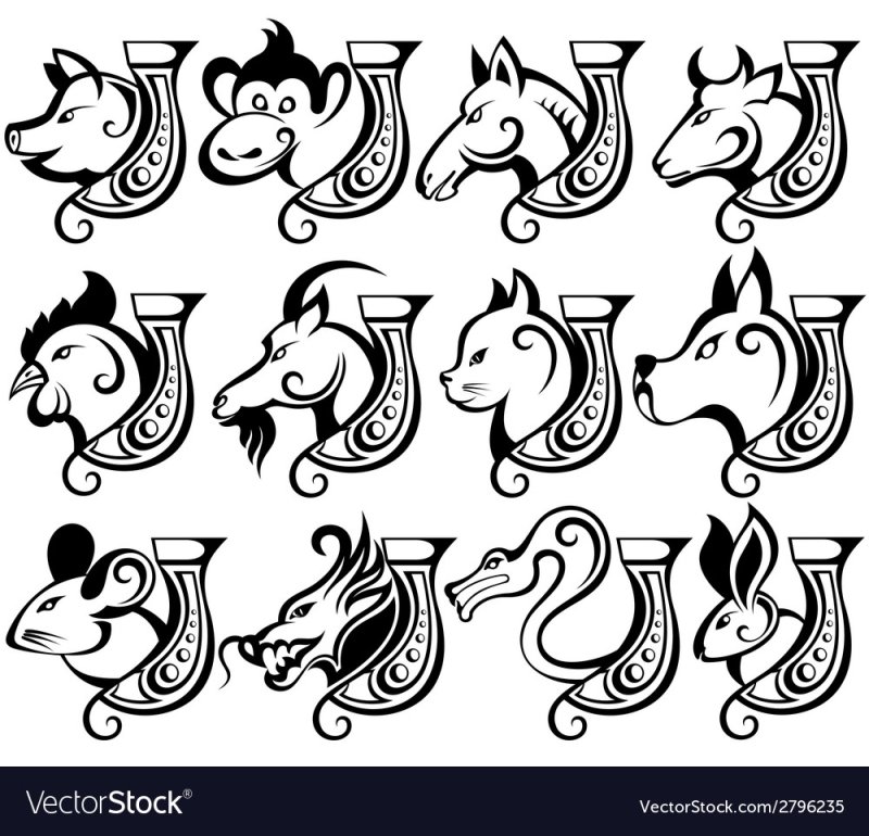 Стилизованные символы года