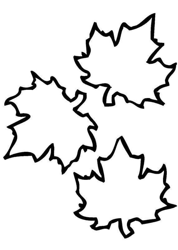 Трафареты "листья"