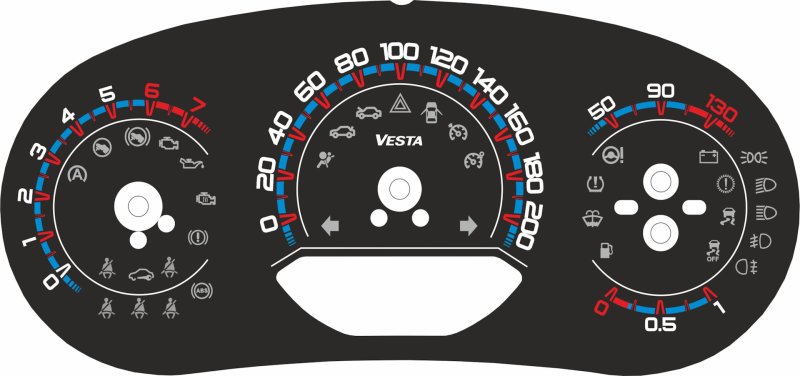 Сигнализаторы комбинация приборов Лада Веста