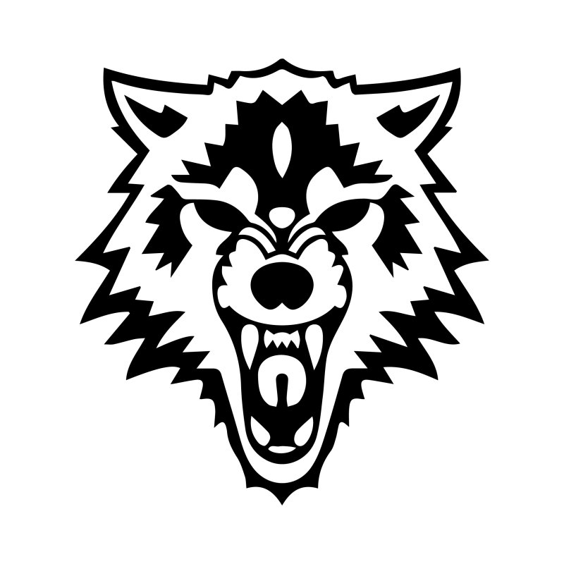 Векторное изображение волка