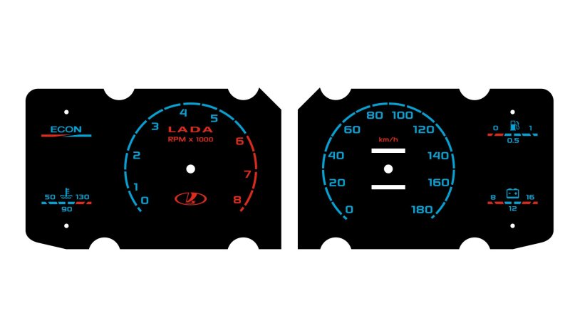 Накладки на приборную панель ВАЗ 2107 инжектор