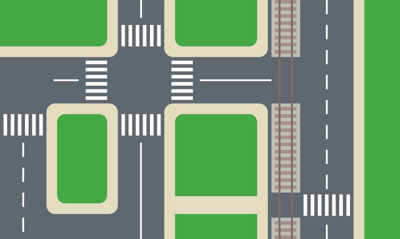 Макет дороги ПДД