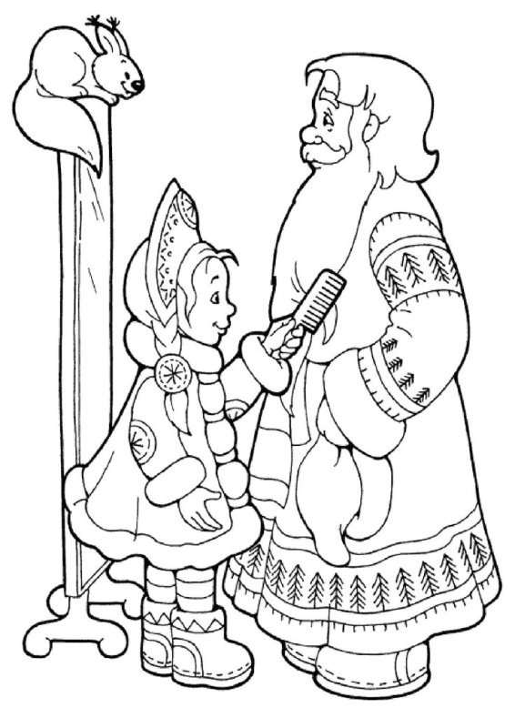 Мороз Иванович Одоевский раскраска