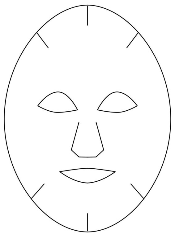 Трафарет - маска