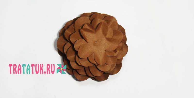 Поделка шишка из бумаги