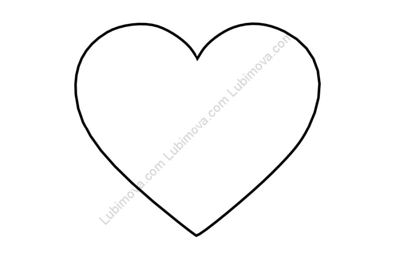 Сердечко шаблон