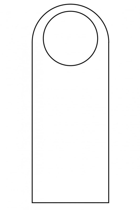 Бирка на дверную ручку