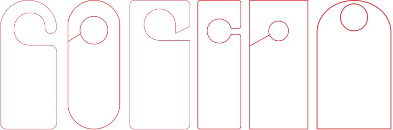 Табличка на ручку двери трафарет