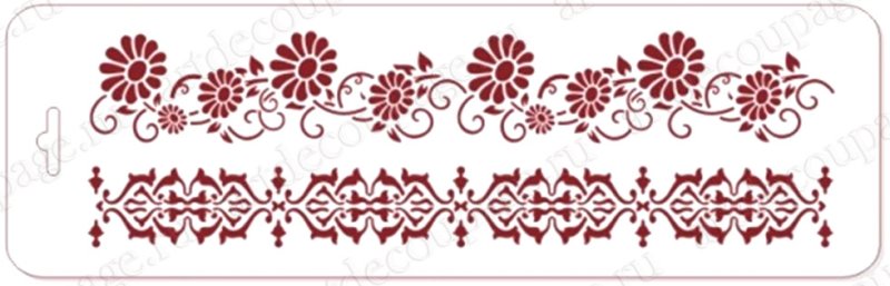 Трафареты бордюры для декора