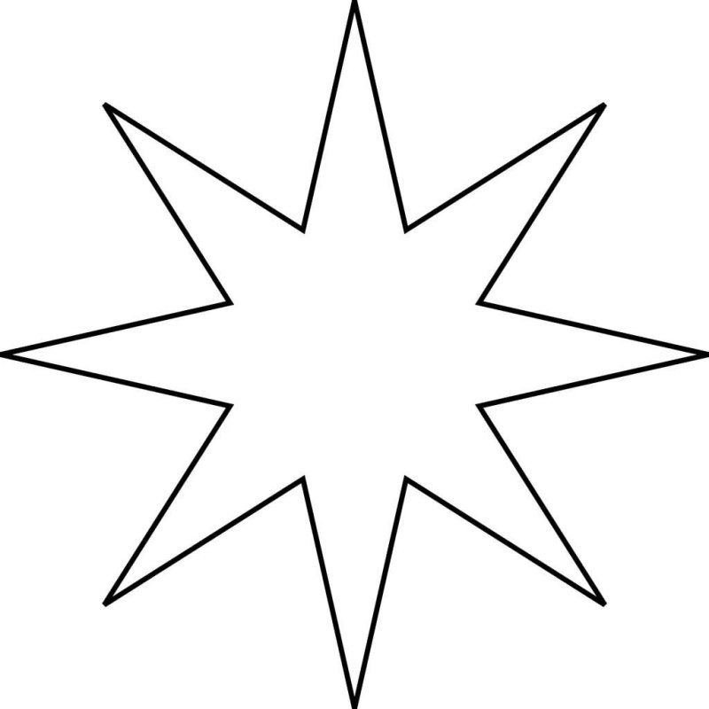 Трафарет звезды